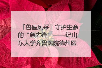 鲁医风采｜守护生命的“急先锋”——记山东大学齐鲁医院德州医院急诊重症医学科主任、主任医师庞国忠