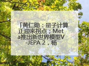 黄仁勋：量子计算正迎来拐点；Meta推出新世界模型V-JEPA 2，杨立昆参与开发丨全球科技早参