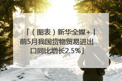 （图表）新华全媒+丨前5月我国货物贸易进出口同比增长2.5%