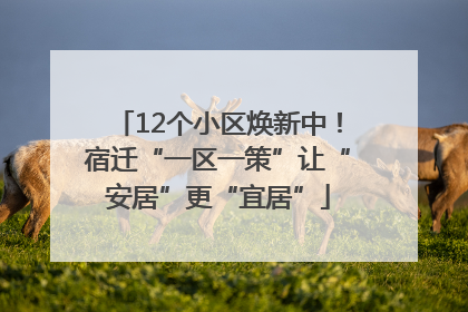 12个小区焕新中！宿迁“一区一策”让“安居”更“宜居”