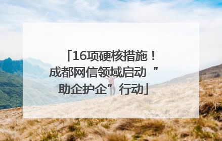 16项硬核措施！成都网信领域启动“助企护企”行动