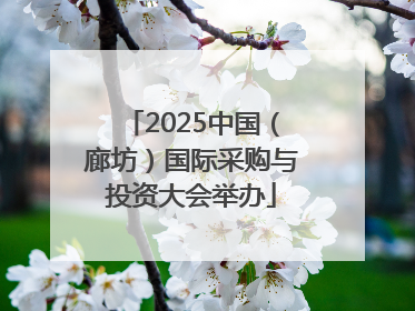 2025中国（廊坊）国际采购与投资大会举办