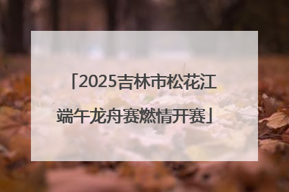 2025吉林市松花江端午龙舟赛燃情开赛