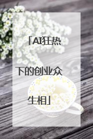 AI狂热下的创业众生相